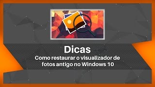 Como restaurar o visualizador de fotos antigo no Windows 10 [upl. by Collie]