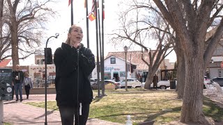 Road To Stardom Japanese Singer Minami’s Street Performance in New Mexico [upl. by Alegnaed]