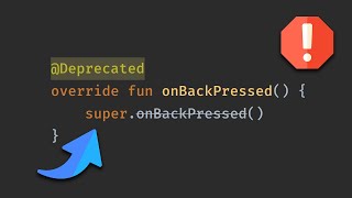 OnBackPressed is Deprecated [upl. by Amethyst649]