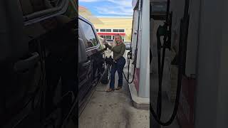 gassing up my Chevy Silverado after a long day gasstation blondes wranglers trucks [upl. by Niko490]