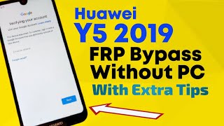 Huawei Y5 2019 FRP Bypass Without PC AMNLX9 AMNLX2  Huawei Y5 2019 FRP Unlock To Easy [upl. by Portland834]