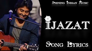 IJAZAT HAI SONG LYRICS  RAJ BARMAN [upl. by Gertie]