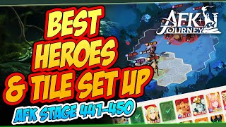 BEST HEROES amp POSITIONING GUIDE AFK STAGE 441450  AFK JOURNEY [upl. by Yobybab150]