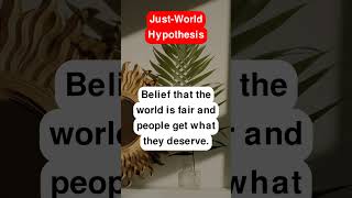 JustWorld Hypothesis [upl. by Frederiksen]