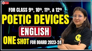 Complete Poetic Devices for all Class English Revision Board Exam with Deepika Maam Science and Fun [upl. by Zuleika]