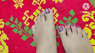 Winter ❄️ Special Nail Art Snowflake Nail Art TutorialTheBongLady95 [upl. by Entruoc103]