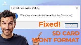 5 Ways How to Fix Windows Was Unable to Complete the Format  Fix SD Card Wont Format Windows 10 [upl. by Talich]