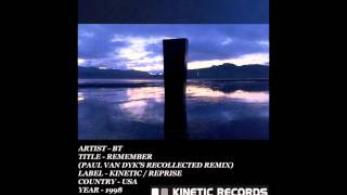 IEMN BT  Remember Paul van Dyks Recollected Remix 1998  Trance [upl. by Aicilec]