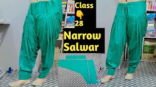 Narrow Salwar Cutting And Stitching Very Easy Method 👌 [upl. by Carrel]