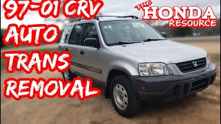 1997  2001 Honda CRV Automatic Transmission Removal [upl. by Johnna]