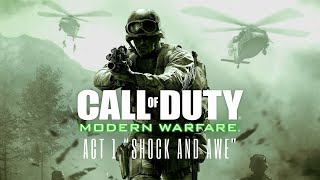 Call Of Duty 4 Modern Warfare 2007  Act I quotShock and Awequot No Commentary [upl. by Eatnod]