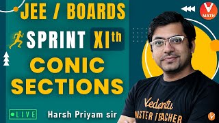 Conic Sections  Class 11  Sprint XI  JEEBoards  Harsh Priyam Sir  Vedantu Math [upl. by Frymire]