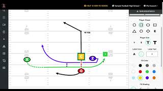 FirstDown PlayBook 4v4 Flag Football Trick Play [upl. by Eissahc391]