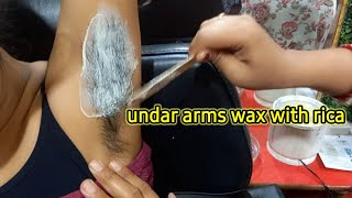 underarms waxing👍🏻shortsvideo wax beauty viral [upl. by Colville]