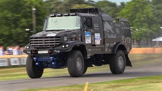 1000HP Kamaz Dakar Truck 125L V8 Diesel  CRAZY DRIFTS [upl. by Lanie]