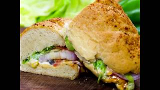 Homemade Veg Subway Sandwich  veg subway sandwich recipe [upl. by Otreblaug473]