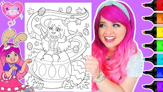 Coloring Kimmi The Clown Easter Egg Coloring Page  Ohuhu Art Markers [upl. by Gilpin]