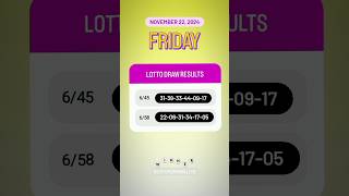 645 658 Live Draw Lotto Result  November 22 2024 Friday 9 PM lottoresulttoday [upl. by Enimisaj61]