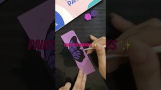 Painting bookmarks is my new hobby🌸✨ art shorts viralshorts painting paintwithlove [upl. by Nnahaid]