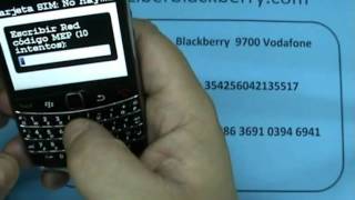 Liberar Blackberry Bold 9700 Vodafone Movistar Orange Yoigo Telcel  wwwLiberarBlackBerrycom [upl. by Rayford255]