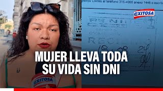 🔴🔵Mujer lleva TODA su vida SIN DNI por error en acta de nacimiento No me puedo casar ni tener hijos [upl. by Treborsemaj]