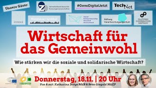 Europe Calling “Wirtschaft für das Gemeinwohl – Wie die soziale und solidarische Wirtschaft stärken” [upl. by Dey757]