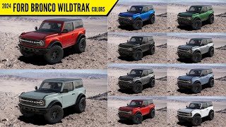 2024 Ford Bronco Wildtrak  All Color Paint Options  Images  AUTOBICS [upl. by Atnoid648]