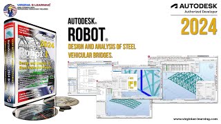 Autodesk Robot Structural 2024 Tutorial  Steel Bridges [upl. by Eiznikcm]