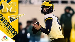 JJ McCarthy highlights from Michigans Week 8 win vs Michigan State  NBC Sports [upl. by Reham]