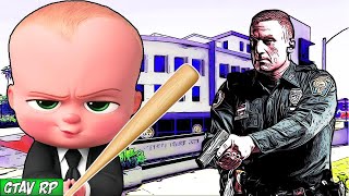 UN BÉBÉ FOUT LE BORDEL DANS UN COMMISSARIAT GTA 5 RP 7 [upl. by Jit]