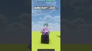 MINECRAFT LOGIC 3 minecraftshorts minecraft minecraftlogic [upl. by Essy]