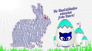 Ostervideo Frohe Ostern wünschen die Blue Cat Studios ostervideode [upl. by Vig]