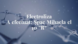 electroliza [upl. by Ellinej]