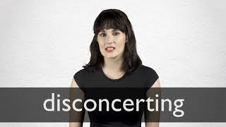 How to pronounce DISCONCERTING in British English [upl. by Youngman]