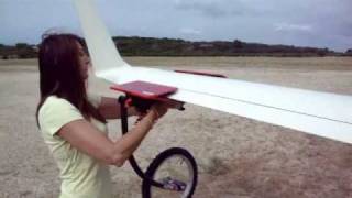 sailplane wing wheelwmv neu flachenrad [upl. by Rosaleen226]