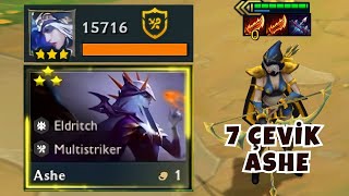 7 ÇEVİK ASHE CARRY  ÇOK MU GÜÇLÜ  TFT KANSERME [upl. by Anyat]