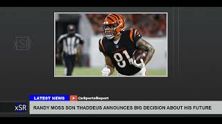 Randy Moss Son Thaddeus Announces Big Decision About His Future [upl. by Inacana]