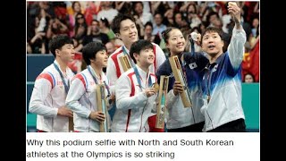 Why this podium selfie with North and South Korean athletes at the Olympics is so striking CNN News [upl. by Adall]