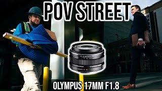 Is this the BEST STREET LENS for M43  POV Street Photography [upl. by Osnola644]