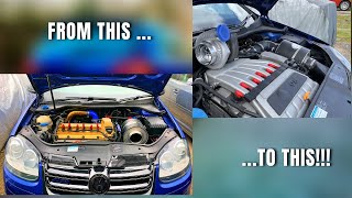 Building a Volkswagen Golf R32 Turbo in 15 minutes [upl. by Aelak345]