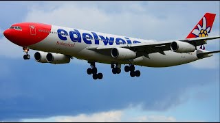 Edelweiss A340300 Approach and Landing [upl. by Ennaeed]