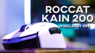 Roccat Kain 200 AIMO  TEST  La nouvelle souris gamer sansfil de la marque [upl. by Anaujait]