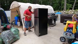 Replacing 12V DC RV Refrigerator in Forest River Camper Travel Trailer Warranty Replacement [upl. by Areikahs]