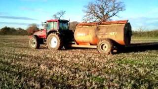 Lackham College NDFM1 20102012 muck spreading [upl. by Linet]