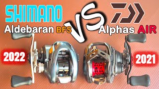 Shimano Aldebaran BFS VS Daiwa Alphas AIR สุดยอดรอกเหยื่อเบา daiwareels shimanoreels [upl. by Cristoforo]