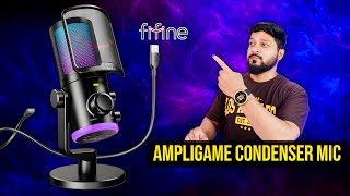 4000 ka Condenser Mic 🎤😱  FIFINE AmpliGame AM6 Mic Review [upl. by Anibas]