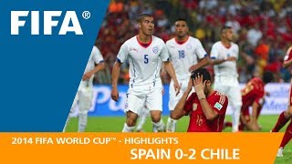 Spain v Chile  2014 FIFA World Cup  Match Highlights [upl. by Viviana]