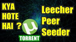 SEEDER LEECHER amp PEER Some Common Torrent Terms Explained [upl. by Petersen137]