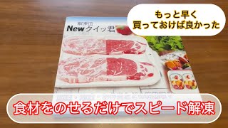 スピード解凍◇食材をのせるだけプレート◇杉山金属◇もっと早く買ってれば良かった◇解凍皿 [upl. by Kcinomod]