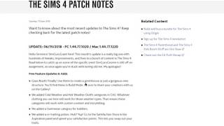 Sims 4 Patch Notes but theyre not funny and Im still wheezing [upl. by Sagerman]